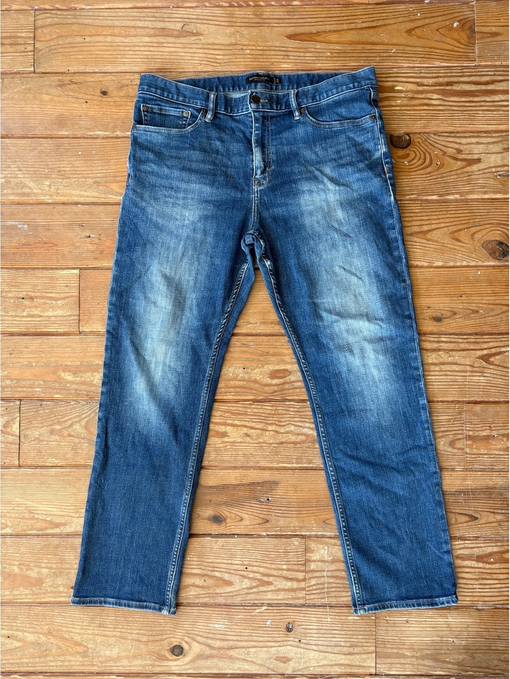 Banana Republic Men’s Straight Fit Jeans 36x32 Medium Wash Stretch Denim